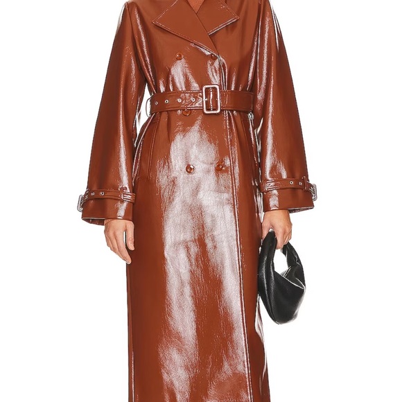 Eugenia Faux Patent Trench Coat Camila Coelho - Picture 2 of 5
